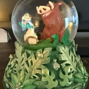 Lion King Snow Globe with Timon and Pumbaa